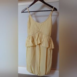 Stella McCartney silk mini dress. Size 40 (6 US) in yellow